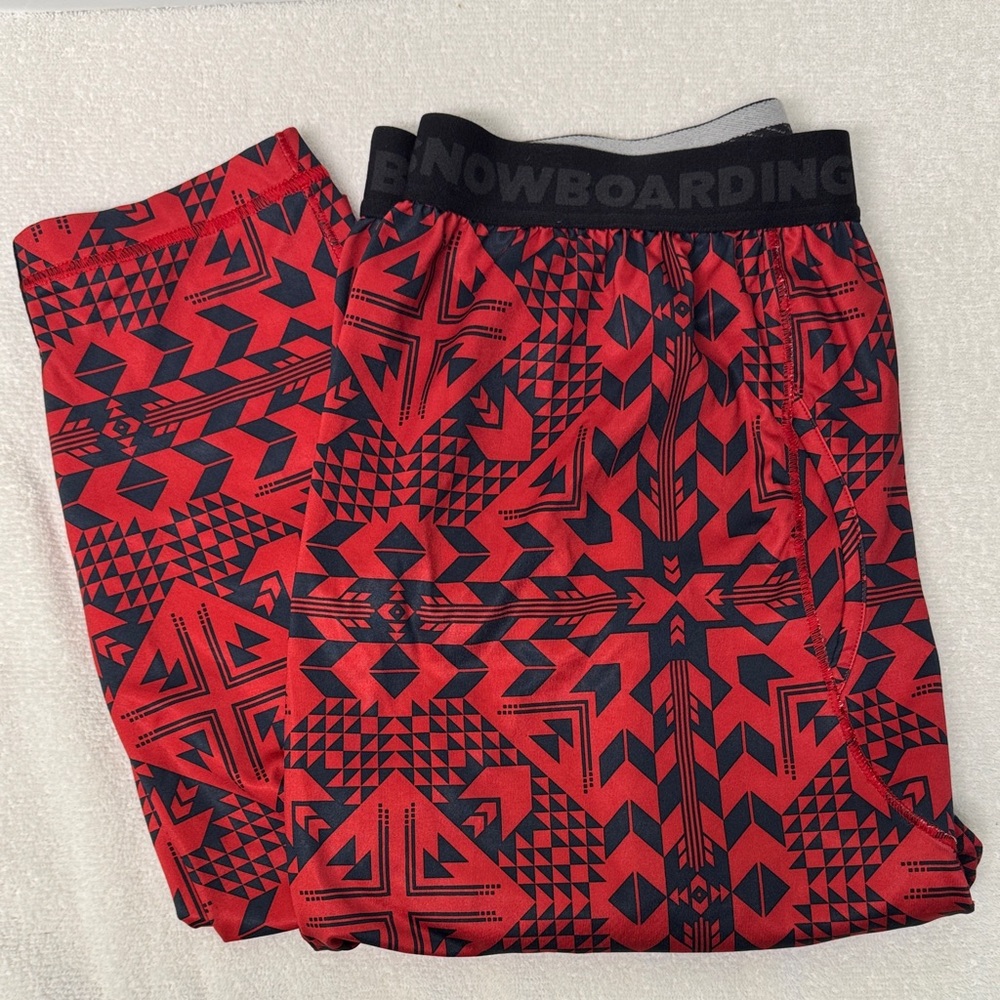 Bonfire Snowboarding Co. Geometric Patterned Men's Baselayer Pants Size XL
